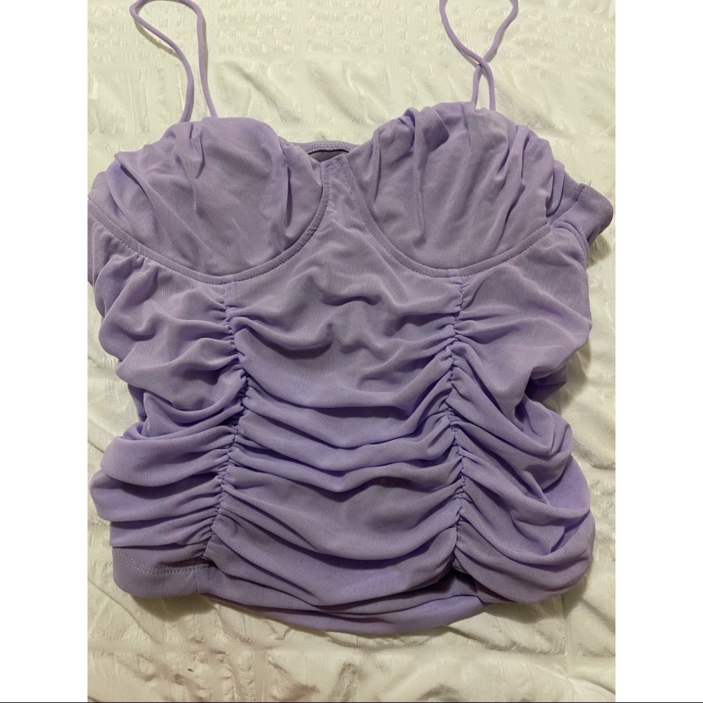 Ruched crop top💜💟☂️☯️